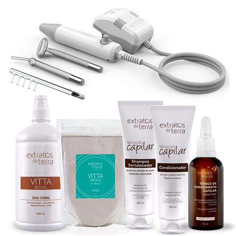 Kit Capilar Profissional Antiqueda Oleosidade Alopecia Extratos Da