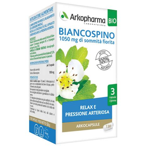 Biancospino Bio Arkocapsule Capsule Farmacia Di Fiducia