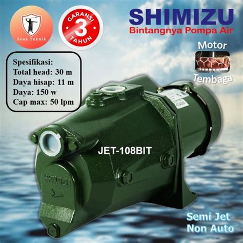 Jual Pompa Air Semijet Shimizu Jet Bit Meter Garansi Tahun