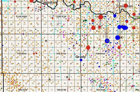 Grady County Oklahoma Map - Map Of Rose Bowl