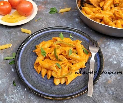 Makhani Sauce Pasta Recipe Indian Style Penne Pasta Recipe Served