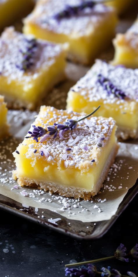 Lavender Lemon Bars 65 Minutes Chasety