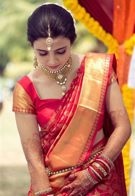 Pin By Aparna Dev On Brides Silk Saree Blouse Designs South Indian Wedding Saree Wedding