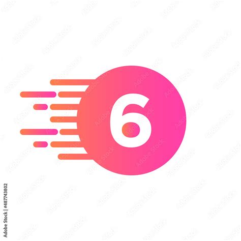 Abstract Dots Letter 6 Logo Icon. 6 Letter Design Vector with Dots ...