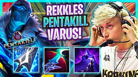 REKKLES GETS PENTAKILL WITH VARUS FNC Rekkles Plays Varus ADC Vs