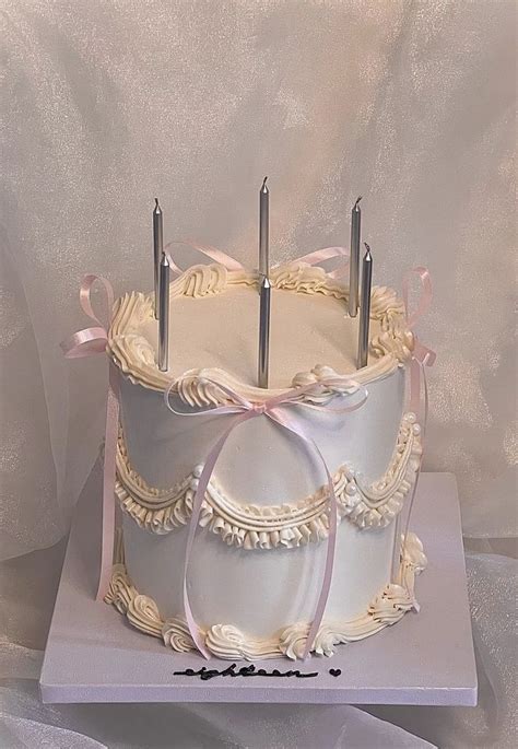 Bow Cakes Ideas Youll Want For Your Next Coquette Themed Party In 2024 Vintage Birthday Cakes