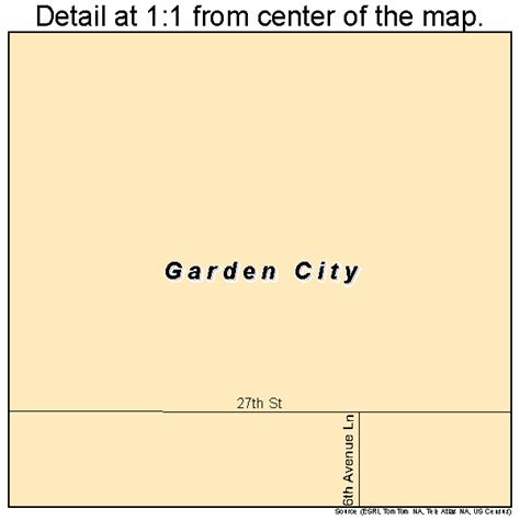 Garden City Colorado Street Map 0829185