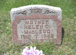 Helen Manschefsky MacLeod 1918 1948 Memorial Find A Grave