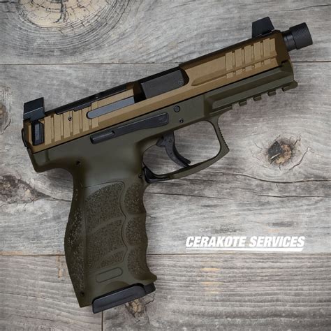 Hk Vp Tactical Optics Ready Od Green Spartan Bronze Slide Cerakote