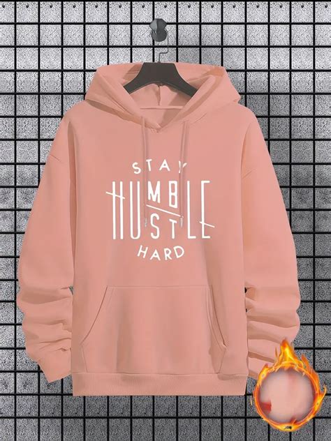 Stay Humble Hustle Print Hoodie Cool Hoodies Men Mens Temu