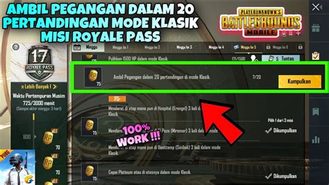 Tips Cara Ambil Pegangan Dalam Pertandingan Di Mode Klasik Misi