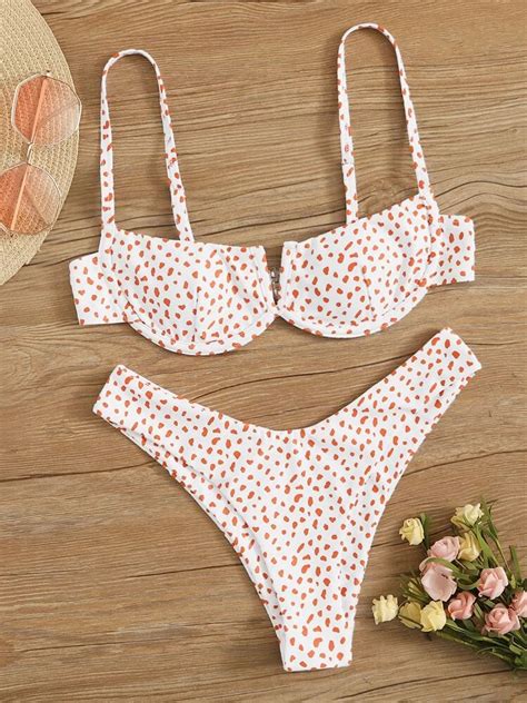 V Wired Dalmatian Underwire Bikini Swimsuit Artofit