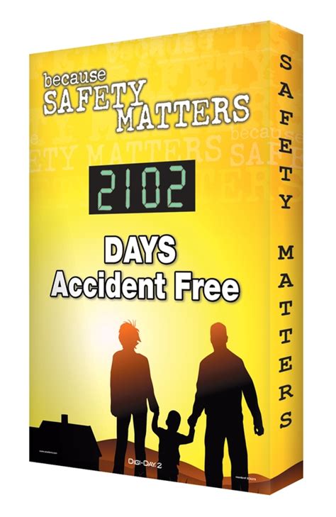 Because Safety Matters Days Accident Free Digi Day® Scoreboards