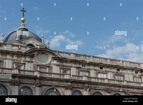 Image of the Royal Palace of Madrid, which is the official Spanish ...