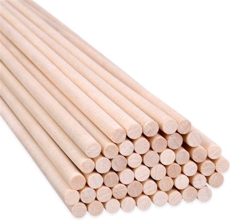 9mm Birch X 101530cm Wooden Dowling Rods 51020 Pieces Etsy