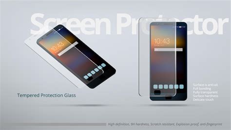 Protector De Pantalla De Vidrio Transparente Templado Plantilla Ad
