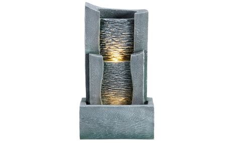 Vertical Pebble Waterfall Water Feature Groupon