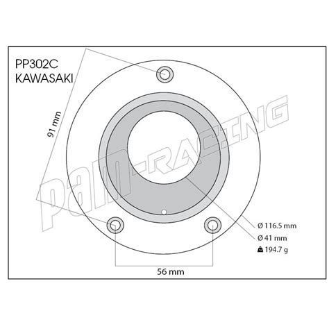 Bouchon de réservoir Kawasaki PP TUNING à visser PAM RACING