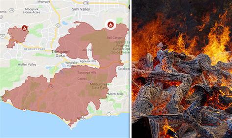 California Woolsey Fire Map