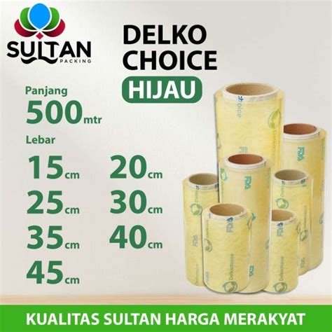 Jual Jual Plastik Cling Wrap Food Grade Hijau Food Wrapping Delko