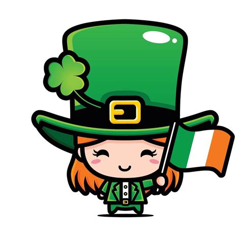 Saint Patrick Day Cartoon Character Leprechaun 3809396 Vector Art At