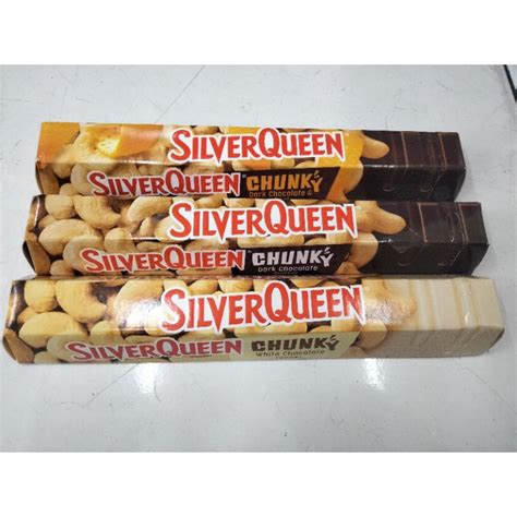 Jual Silver Queen Chunky Bar Coklat 95gr Almondcashewdarkwhite