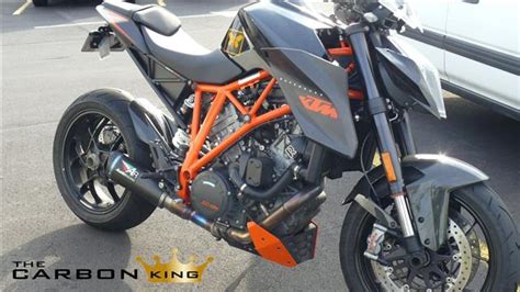 KTM SUPERDUKE 1290 1290R 2014 TO 2019 CARBON FRONT MUDGUARD IN TWILL