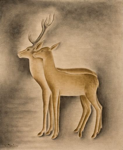 Cerf Et Biche Veado E Cor A Vicente Do Rego Monteiro Google Arts