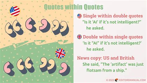 How to Show Quotes within Quotes | The Editor’s Manual