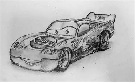 Found my very old mcqueen drawing : r/sketches