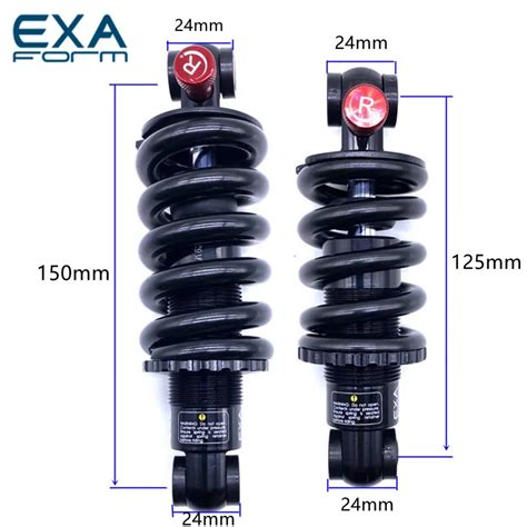 KS Bike Rear Shock Absorber 291 EXA 382 RL Suspension Shocks Spring