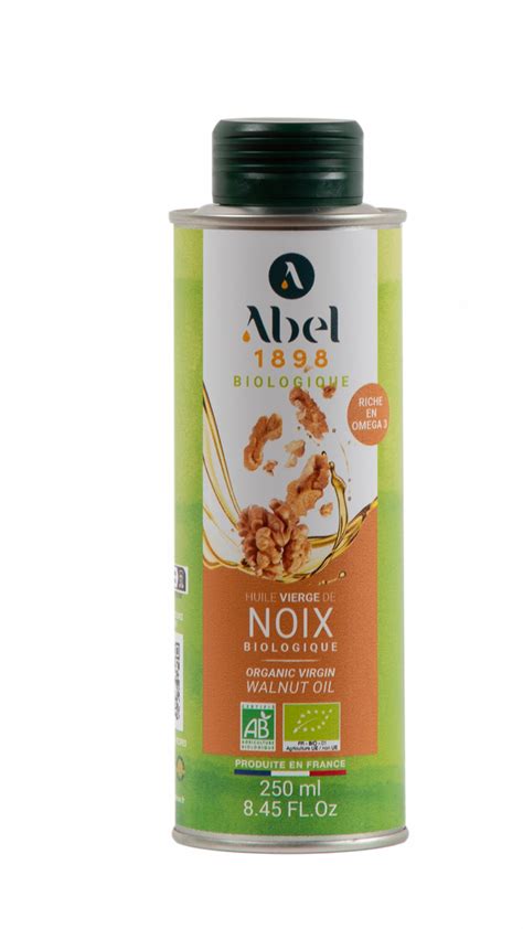 Huile de noix bio 250 ml bidon métal 250 ml Huilerie De Lapalisse