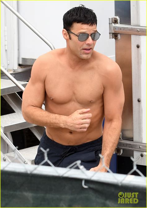 Ricky Martin Covers Up His Tattoos As He Goes Shirtless On Versace