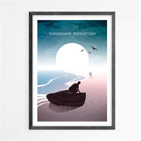 Shawshank Redemption Movie Poster Minimalist Poster Geek - Etsy Australia