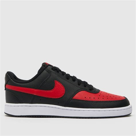 Nike Court Vision Mid Black And Red