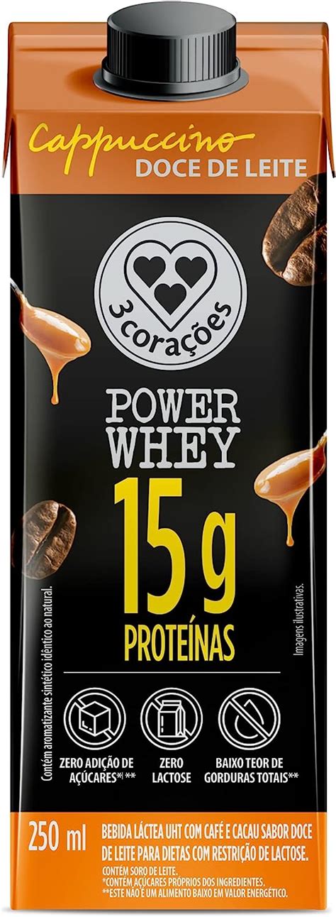 Bebida Cora Es Cappuccino Power Whey Doce De Leite Ml Amazon Br