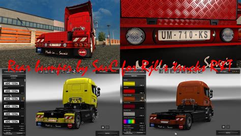 Rear Bumper By Savs For Scania Rjl Randt V1 Ets2 Mods Euro Truck