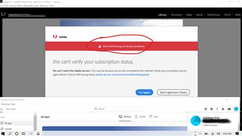 We Cant Verify Your Subscription Status Adobe Support Community