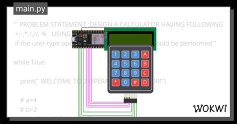 UPython Calculator Wokwi ESP32 STM32 Arduino Simulator