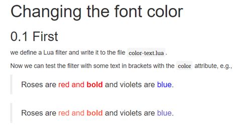 R Rmarkdown How To Change The Font Color Stack Overflow