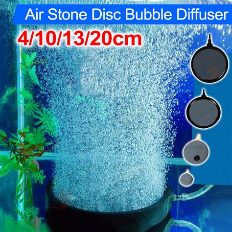 Round Air Stone Disk Bubble Diffuser Airstone Hydroponics Aquarium Fish