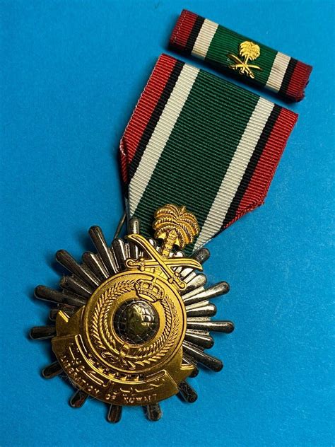 Saudi Arabian Medal For The Liberation Of Kuwait And Matching Ribbon