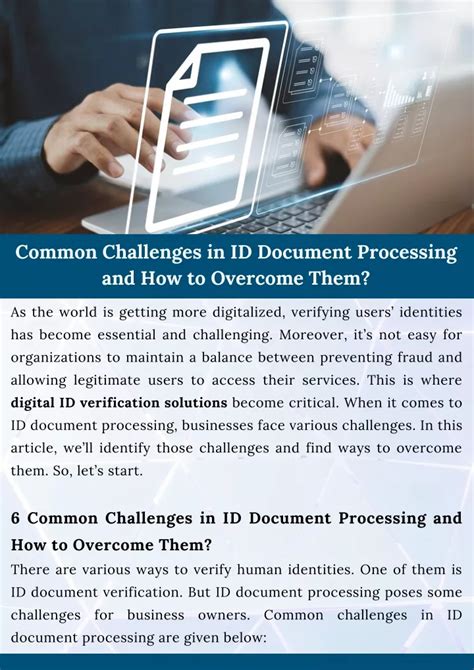 Ppt Common Challenges In Id Document Processing And How To Overcome Them Powerpoint