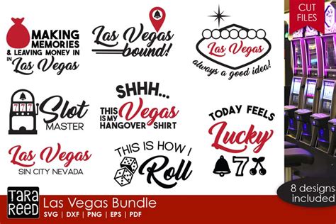 Las Vegas Svg Bundle Of 8 Designs For Crafters