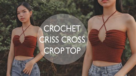 Easy Crochet Criss Cross Top Tutorial For Beginners Chenda Diy Youtube