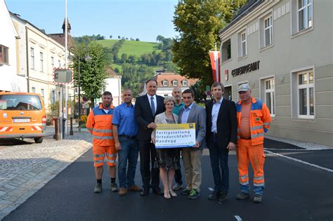 Ausbau Der Ortsdurchfahrt In Randegg Ist Fertiggestellt Scheibbs