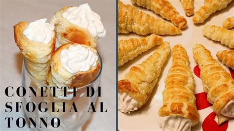 Conetti Di Sfoglia Al Tonno Ricetta Facilissima Youtube