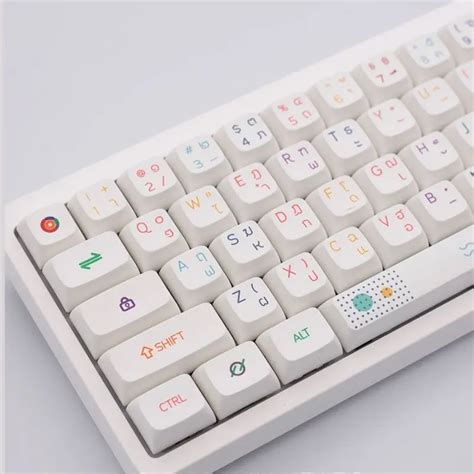 147keys Pbt Pcl Neon Keycaps Xda Profile Keycaps For Filco Duck Ikbc Mx