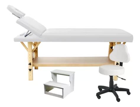 Kit Branco Maca Fixa Reclin Vel Mocho Escada Mdf Est Tica