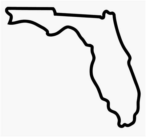 Florida-outline Copy - Transparent Florida State Outline, HD Png ...